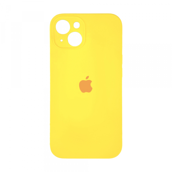 Silicone Case Full Camera Protective (AA) для iPhone 13 (Yellow)-0